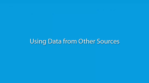 Thumbnail for Using Data from Other Sources