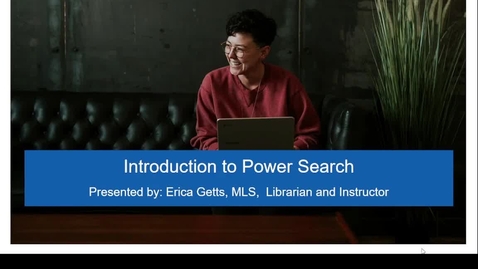 Thumbnail for Introduction to Power Search