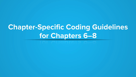 Thumbnail for Specific Coding Guidelines: Chapters 6-8