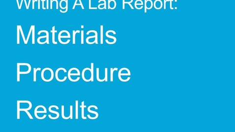 Thumbnail for HPD91303_703815_Biology_LabReportMaterialsProcedureData
