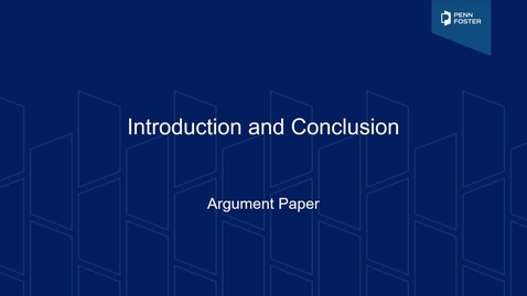 Thumbnail for Introduction and Conclusion Argument Paper