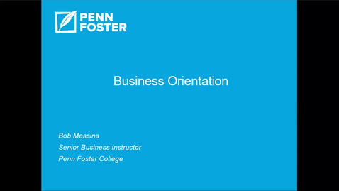 Thumbnail for Business Orientation Part 1