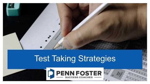 Thumbnail for entry Test Taking Strategies