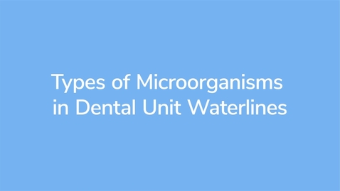 Thumbnail for Types of Microorganisms in Dental Unit Waterlines_VID00884