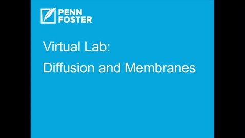 Thumbnail for Diffusion and Membranes Virtual Lab Introduction