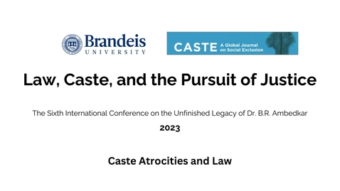 Thumbnail for Caste Atrocities and Law