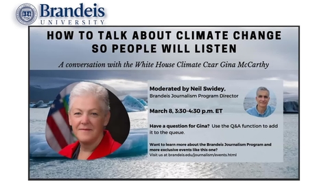 Thumbnail for A Conversation with the White House Climate Czar