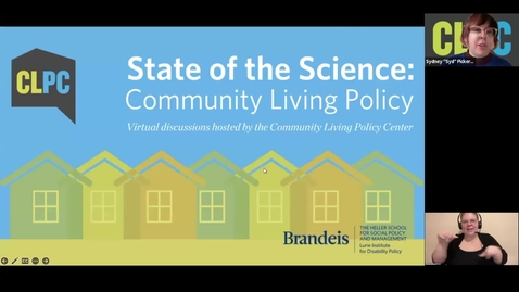 Thumbnail for 2023.06.23 State of the Science Webinar 2:  Community Living Research: What Do We Know and What Do We Need to Learn?