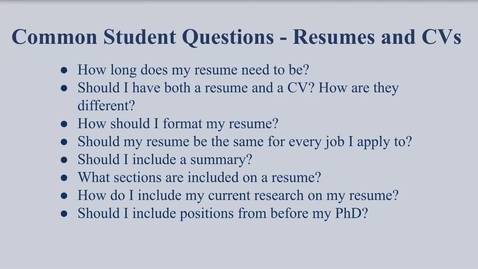 Thumbnail for How To Turn Your CV Into a Resume (3.22)