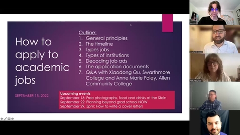 Thumbnail for How to Apply to Academic Jobs_09.15.22