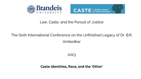 Thumbnail for Caste Identities, Race, and the ‘Other’