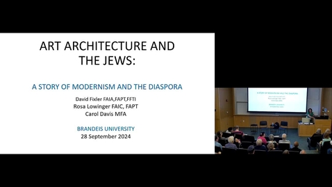 Thumbnail for Art, Artchitecture and the Jews