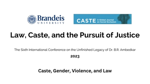 Thumbnail for Caste, Gender, Violence, and Law