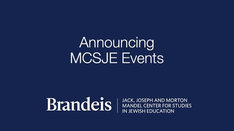 Thumbnail for MCSJE Events
