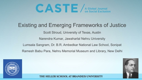 Thumbnail for entry Existing and Emerging Frameworks of Justice