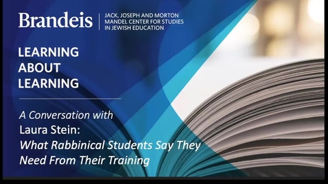 Thumbnail for What Rabbinical Students Say They Need From Their Training