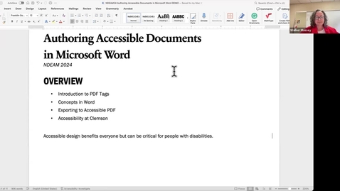 Thumbnail for 2024 - Authoring Accessible Documents