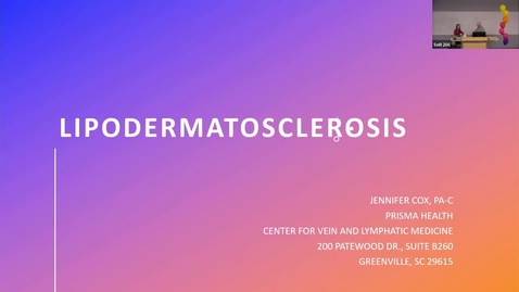 Thumbnail for Lipodermatosclerosis - Jennifer Cox PA