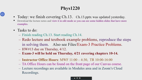 Thumbnail for PHYS 1220 - 002 - 4/13/2022 9:58:28 AM