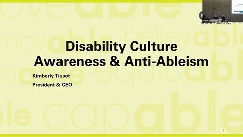 Thumbnail for 2022 | KEYNOTE: Disability Culture Awareness &amp; Anti-Ableism - Kimberly Tissot