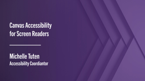 Thumbnail for Course Accessibility for Screen Readers