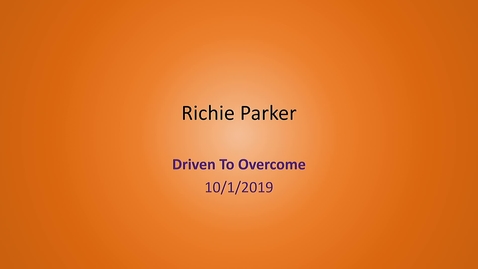 Thumbnail for 2019 - KEYNOTE: Driven to Overcome by Richie Parker