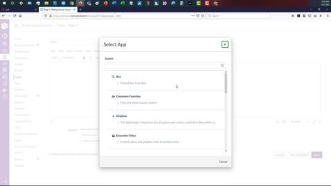 Thumbnail for Apps - Canvas New RCE