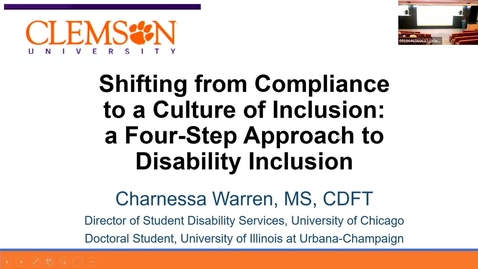Thumbnail for 2022 | KEYNOTE: Shifting from Compliance to a Culture of inclusion - Charnessa Warner