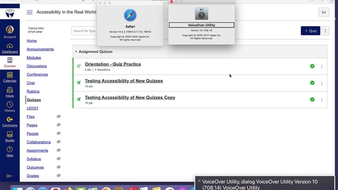 Thumbnail for Safari Nav - Canvas New Quizzing