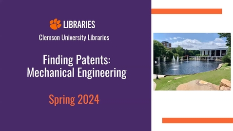 Thumbnail for Finding Patents:  Mechanical Engineering