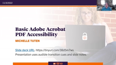 Thumbnail for entry 2022 | Basic Adobe Acrobat PDF Accessibility