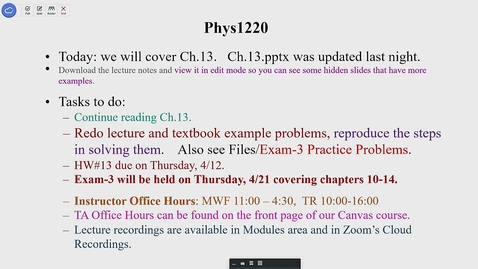 Thumbnail for PHYS 1220 - 003 - 4/8/2022 11:03:08 AM