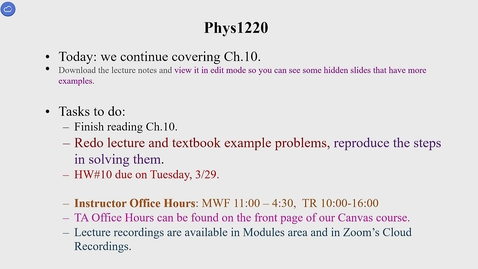 Thumbnail for PHYS 1220 - 001 - 3/18/2022 8:53:12 AM