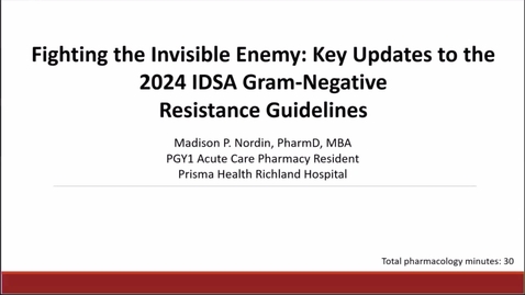 Thumbnail for APP Conference 2025 Inpatient Madison Nordin