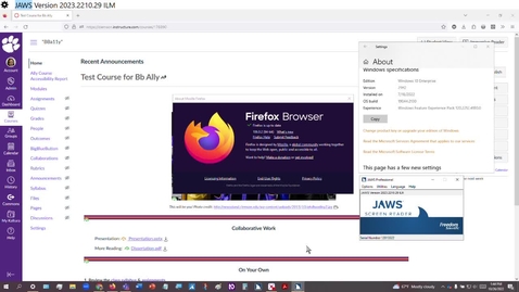 Thumbnail for 2022 Blackboard Ally - FireFox Win JAWS