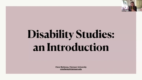Thumbnail for 2024 - Disability Studies: An Introduction