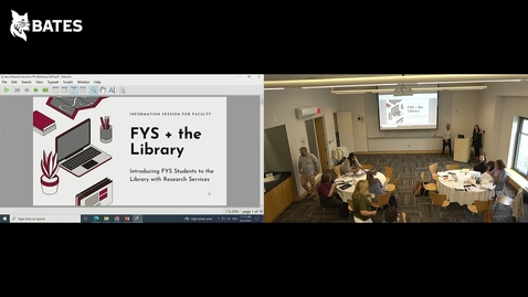 Thumbnail for Library Session FYS August 21 2023