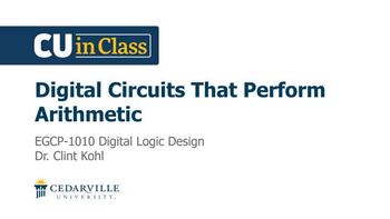 View thumbnail for Computer Engineering – Digital Logic Design