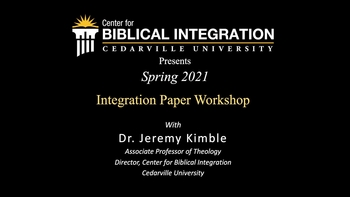 View thumbnail for Theology Seminar: Integration Paper Workshop