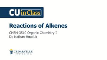 View thumbnail for Chemistry – Organic Chemistry I