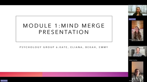 Thumbnail for Clip of Module 1 Mind Merge Presentation Meeting Recording