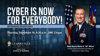 View thumbnail for Distinguished Speaker Event - Major General Burke E. “Ed” Wilson