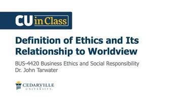 View thumbnail for Business – Business Ethics and Social Responsibility
