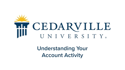 Thumbnail for Understanding Account Activity