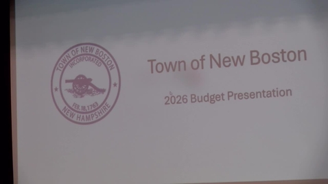 Thumbnail for New Boston Town Deliberative February 2, 2026