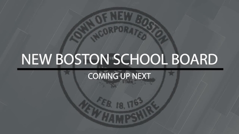 Thumbnail for New Boston School Board - March 18, 2026