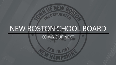 Thumbnail for New Boston School Board - January 7, 2026