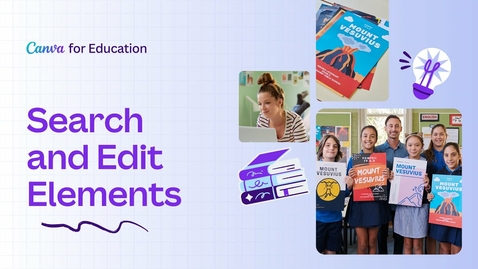 Thumbnail for Search and Edit Elements: Canva Design Skills for Students