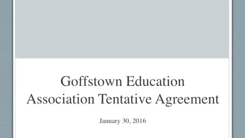 Thumbnail for School District Warrant Article 3 Presentation 2016