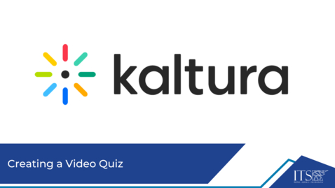 Thumbnail for Creating a Video Quiz